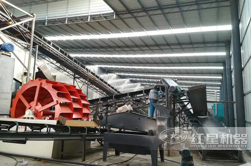 三輪斗洗砂機現場 三輪斗洗砂機現場