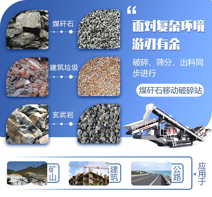 煤矸石移動破碎站應(yīng)用范圍 煤矸石移動破碎站應(yīng)用范圍