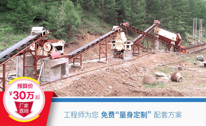 固定式砂石生產(chǎn)線配置費(fèi)用