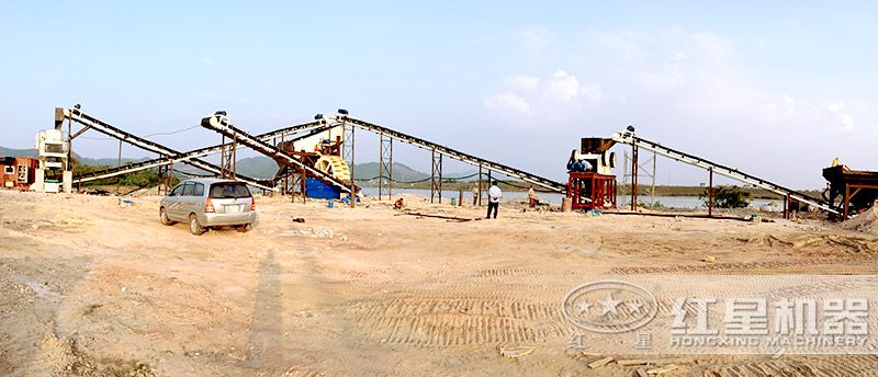 固定式機制砂生產線(制砂機為核心設備) 固定式機制砂生產線(制砂機為核心設備)