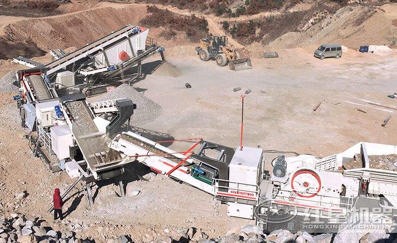 江蘇南通移動履帶式河卵石制砂 江蘇南通移動履帶式河卵石制砂