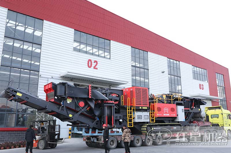 履帶移動式破碎機發貨 履帶移動式破碎機發貨