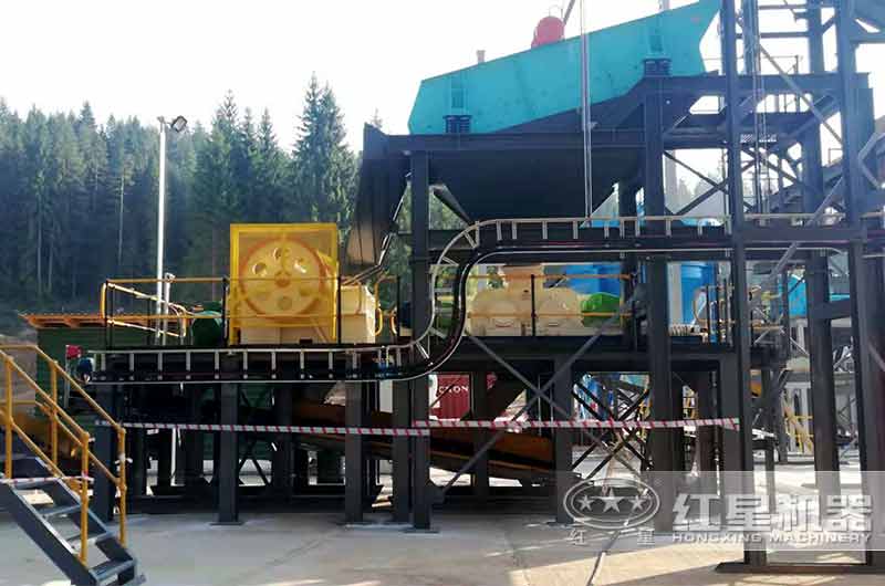 干煤塊用顎式破碎機處理環保現場 干煤塊用顎式破碎機處理環保現場