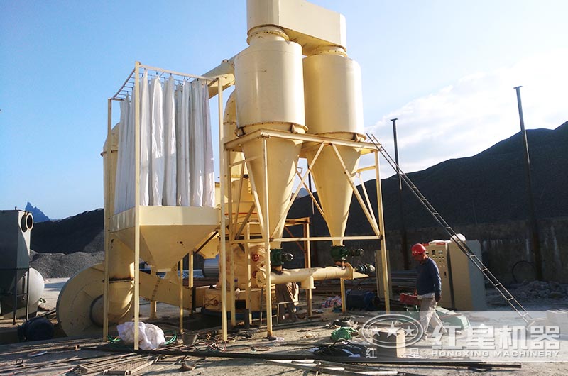 硅石粉加工現(xiàn)場