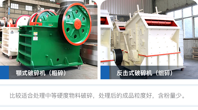 小型石頭粉碎機(jī)鄂破+反擊破 小型石頭粉碎機(jī)鄂破+反擊破