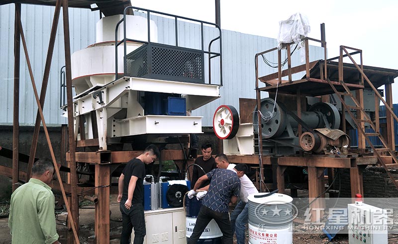 配置較簡單的生產線安裝現場 配置較簡單的生產線安裝現場