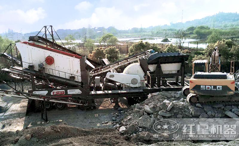 移動式煤矸石制砂生產線 移動式煤矸石制砂生產線