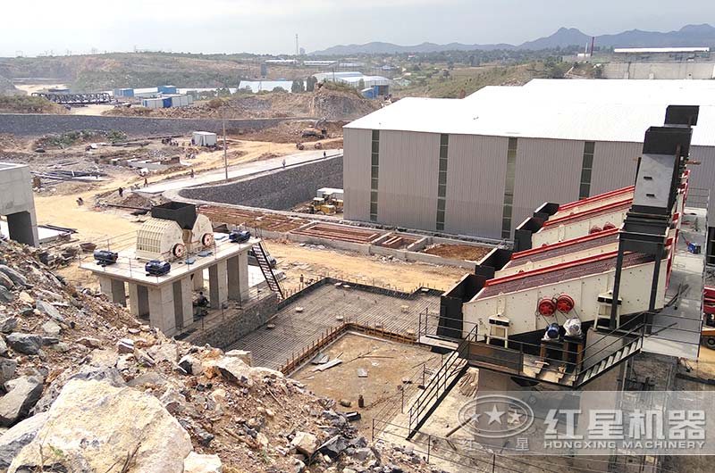 大型石料生產線現場 大型石料生產線現場