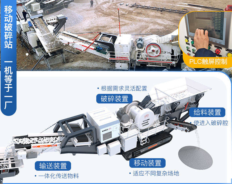 移動(dòng)式砂石廠生產(chǎn)線設(shè)備配置較簡(jiǎn)單 移動(dòng)式砂石廠生產(chǎn)線設(shè)備配置較簡(jiǎn)單