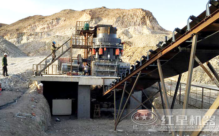 石料粉碎機生產現場 石料粉碎機生產現場