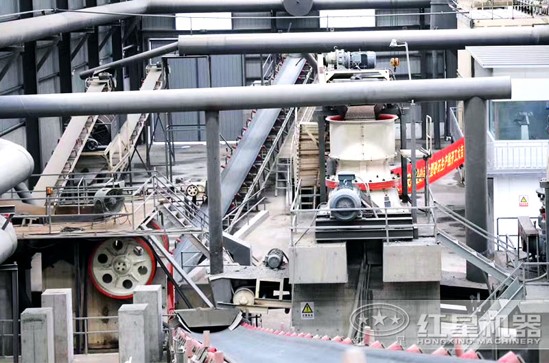 鋼渣粉碎生產現場