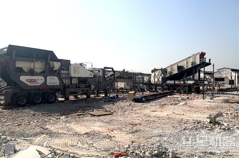 輪胎式建筑垃圾移動破碎機(jī)設(shè)備 輪胎式建筑垃圾移動破碎機(jī)設(shè)備