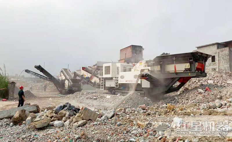 處理建筑垃圾現場 處理建筑垃圾現場