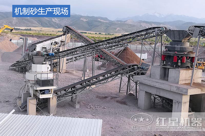 機制砂生產現場