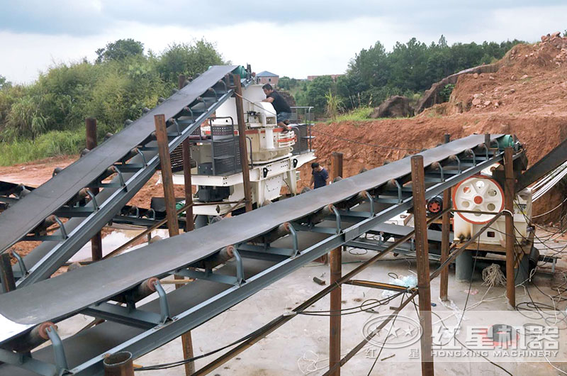 制砂生產(chǎn)線安裝現(xiàn)場 制砂生產(chǎn)線安裝現(xiàn)場