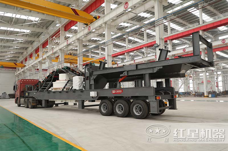 輪胎制砂機振動篩移動破碎站 輪胎制砂機振動篩移動破碎站