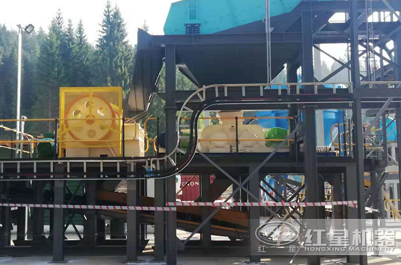 鄂破+對輥破制沙生產(chǎn)線 鄂破+對輥破制沙生產(chǎn)線