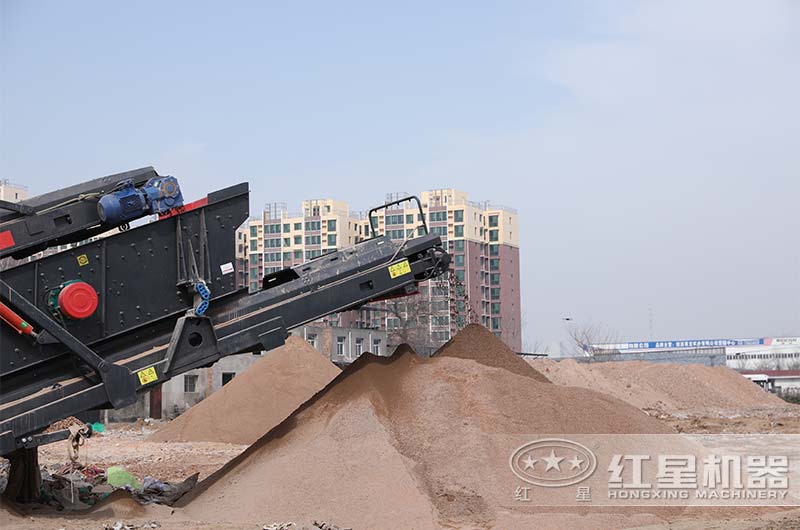 西安履帶移動建筑垃圾破碎機成品 西安履帶移動建筑垃圾破碎機成品