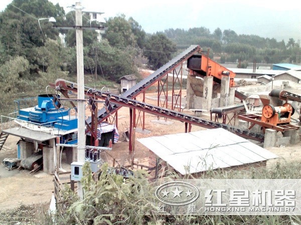 破碎生產線全套設備現場圖 破碎生產線全套設備現場圖