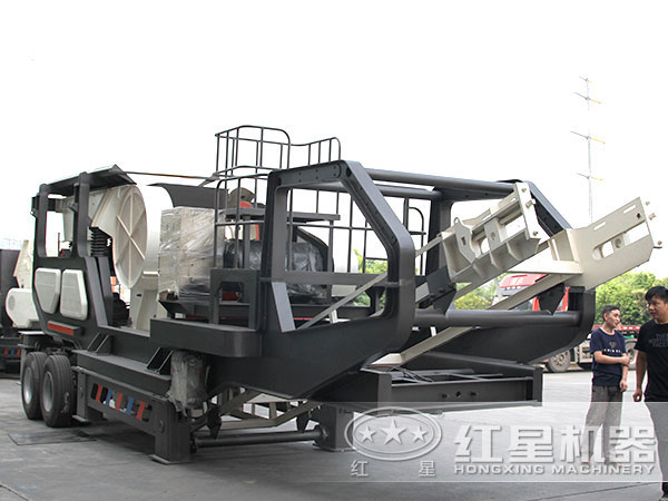 時產80-100噸輪胎式移動瞌石機 時產80-100噸輪胎式移動瞌石機