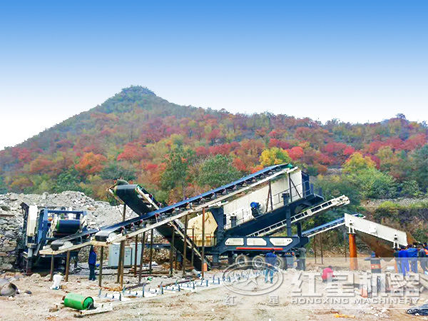 年處理615萬噸移動嗑石機現場圖 年處理615萬噸移動嗑石機現場圖