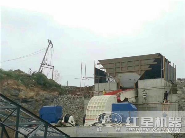 時產1500噸重錘式破碎石料生產線設備 時產1500噸重錘式破碎石料生產線設備