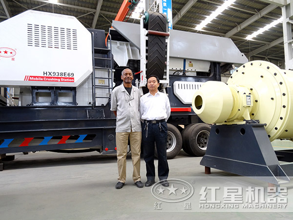 日產2000噸汽車式流動粉碎機廠區圖 日產2000噸汽車式流動粉碎機廠區圖