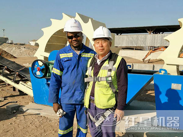 洗砂機現場圖 洗砂機現場圖