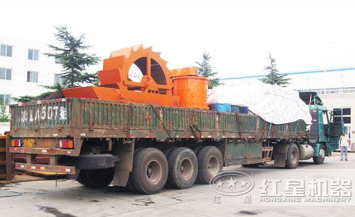 紅星單葉輪水輪洗砂機(jī)發(fā)貨了 紅星單葉輪水輪洗砂機(jī)發(fā)貨了