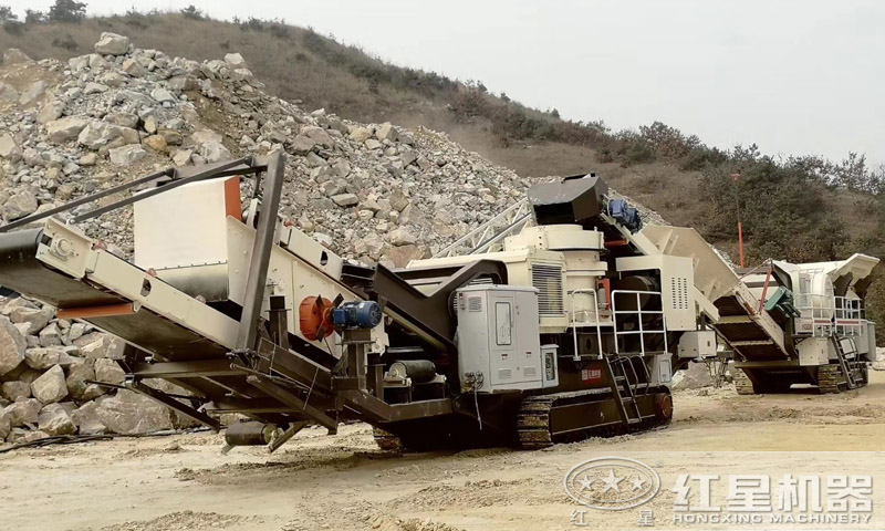履帶柴油式移動破碎篩分一體機 履帶柴油式移動破碎篩分一體機