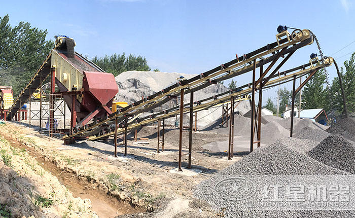 配合振動篩下的皮帶輸送機 配合振動篩下的皮帶輸送機