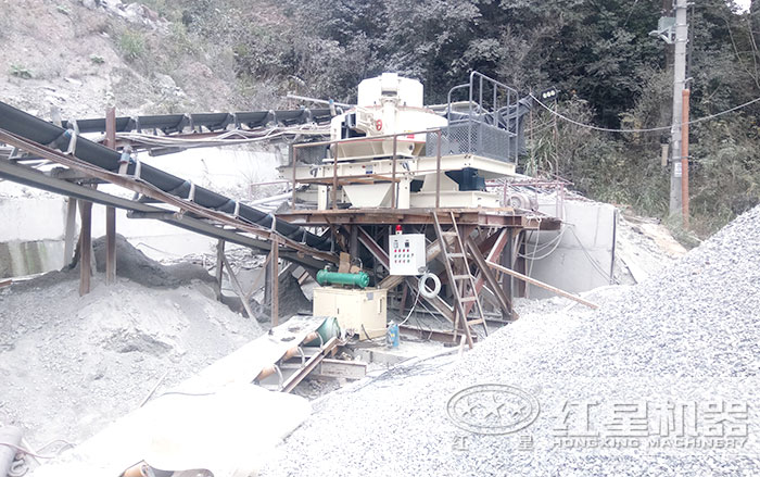 沖擊式破碎機制沙生產現場 沖擊式破碎機制沙生產現場