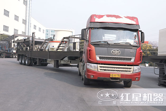 輪胎移動式制砂機發(fā)貨 輪胎移動式制砂機發(fā)貨