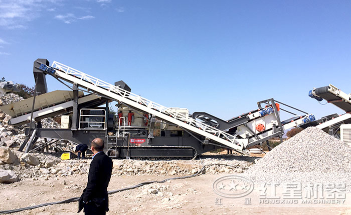 全自動履帶自走式移動破碎生產線 全自動履帶自走式移動破碎生產線