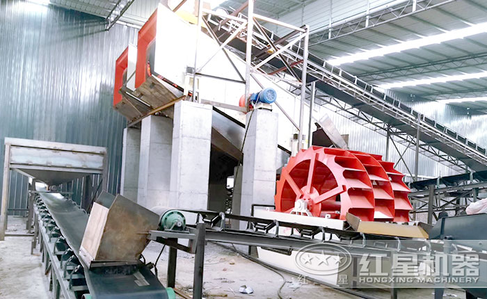 室內水洗砂設備生產現場 室內水洗砂設備生產現場