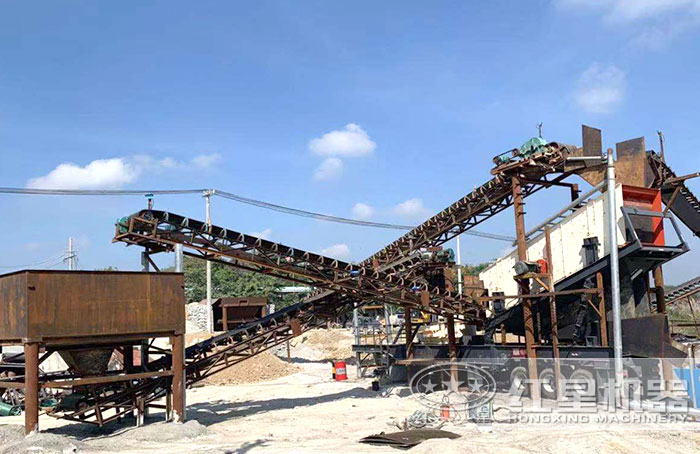 移動打沙機作業現場 移動打沙機作業現場