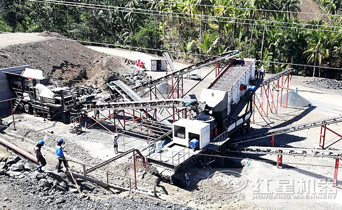 可移動砸石作業現場 可移動砸石作業現場