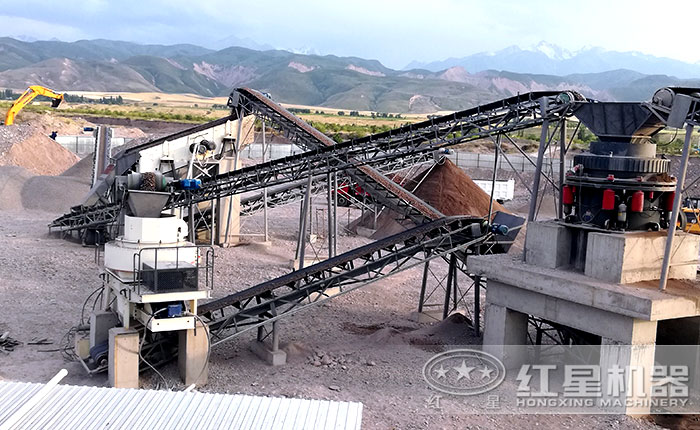 吉爾吉斯坦用戶制砂現(xiàn)場 吉爾吉斯坦用戶制砂現(xiàn)場