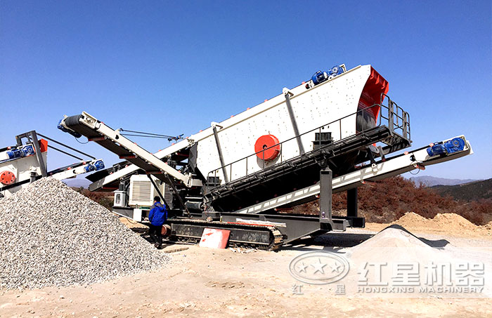 流動式作業的碎石加工設備 流動式作業的碎石加工設備