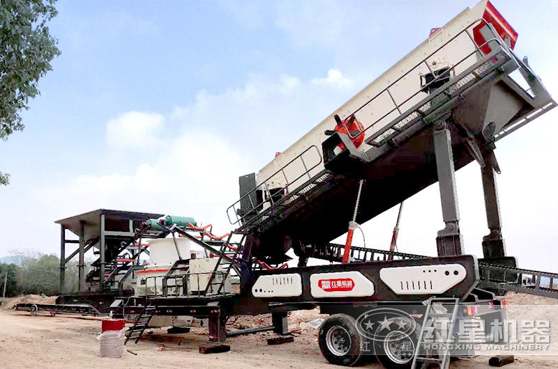 紅星機器配置移動制沙生產線 紅星機器配置移動制沙生產線