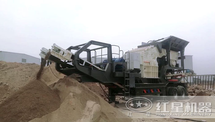 移動石料制砂現場 移動石料制砂現場