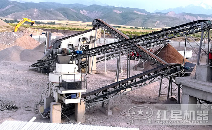 河北制沙成套生產線現場