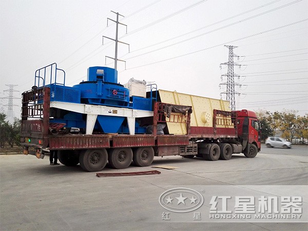 環保打砂機發貨現場