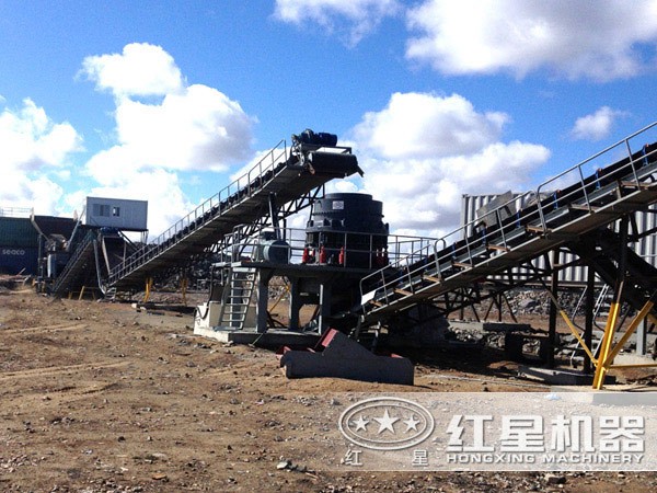 制砂生產(chǎn)線現(xiàn)場(chǎng)